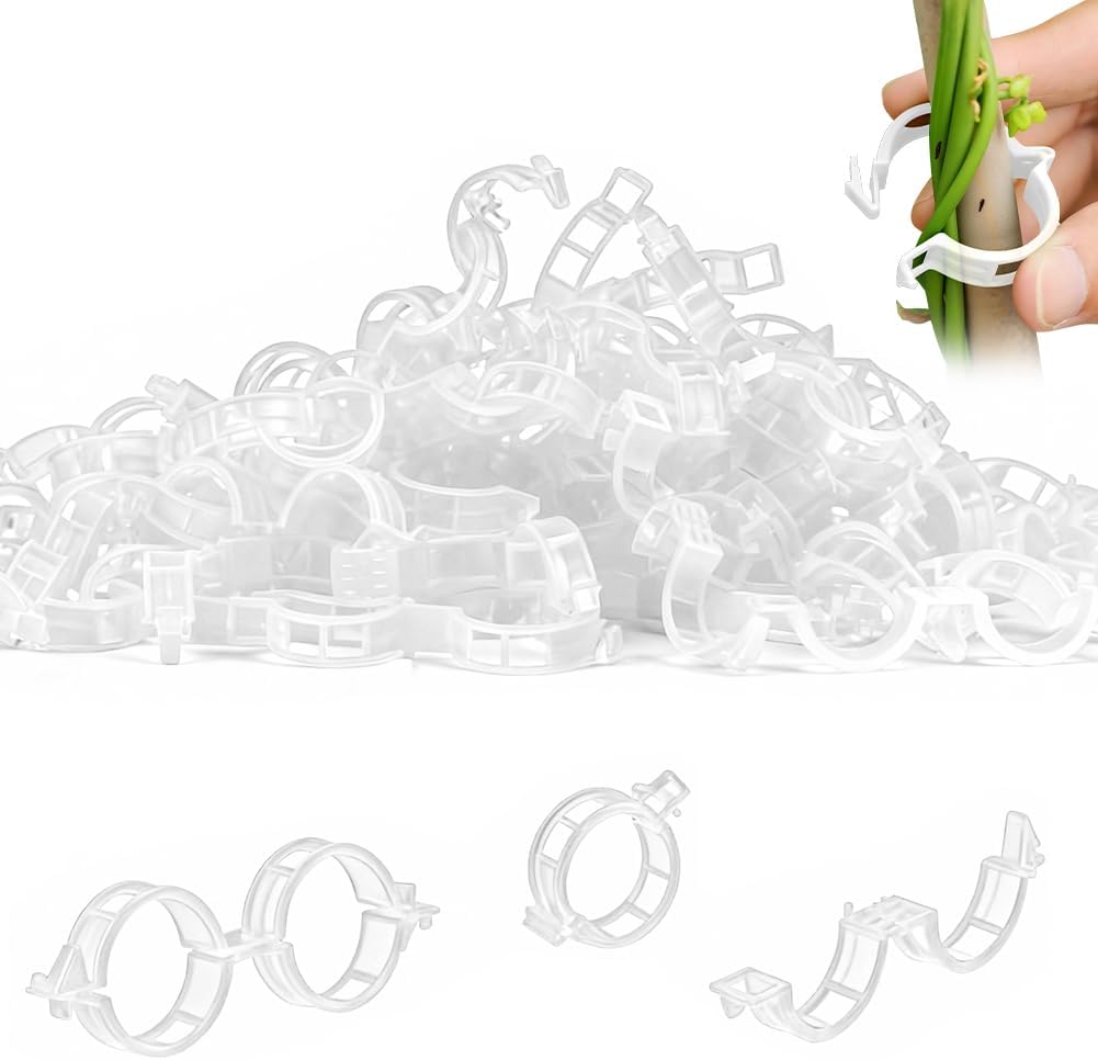Gear Tie Reusable - 100 Clipes de Suporte para Plantas