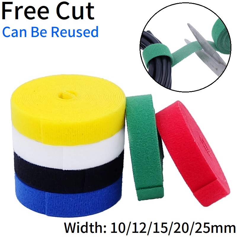 Gear Tie Reusable - 2/10m abraçadeiras reutilizáveis laço pacote auto