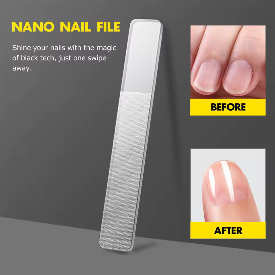 1/8 pces brilho do prego de vi - Nail File Titanium avaliação e preço