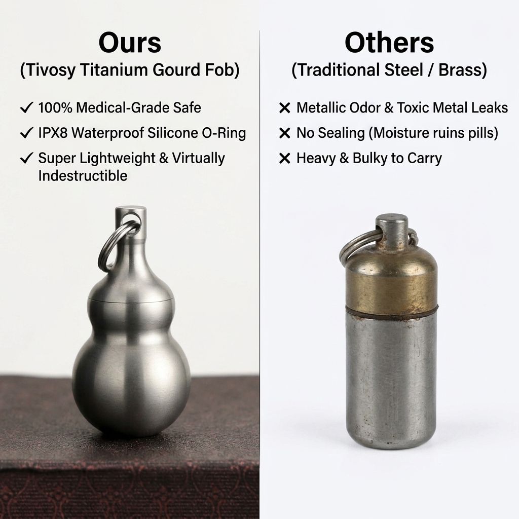 Tivosy Porta-Pílulas de Titâni - Pill Fob Capsule avaliação e preço