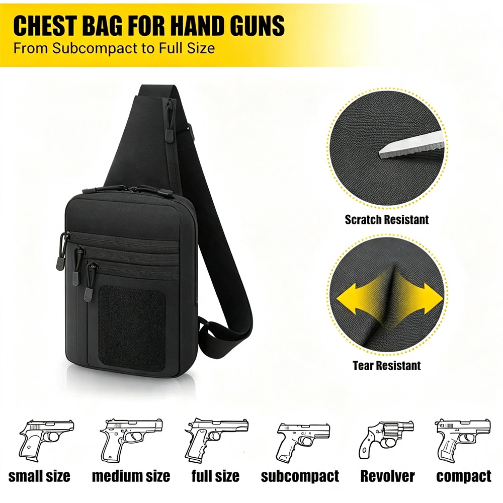 Bolsa de Peito para Transporte - Edc Pistol Carry Bag avaliação e preço