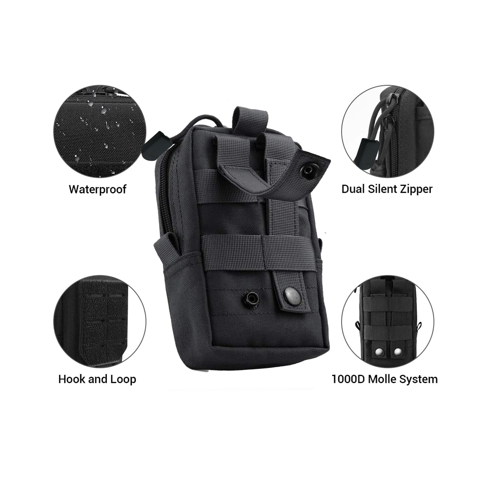 Molle tático bolsa cintura sac - Edc Carry Pouch avaliação e preço