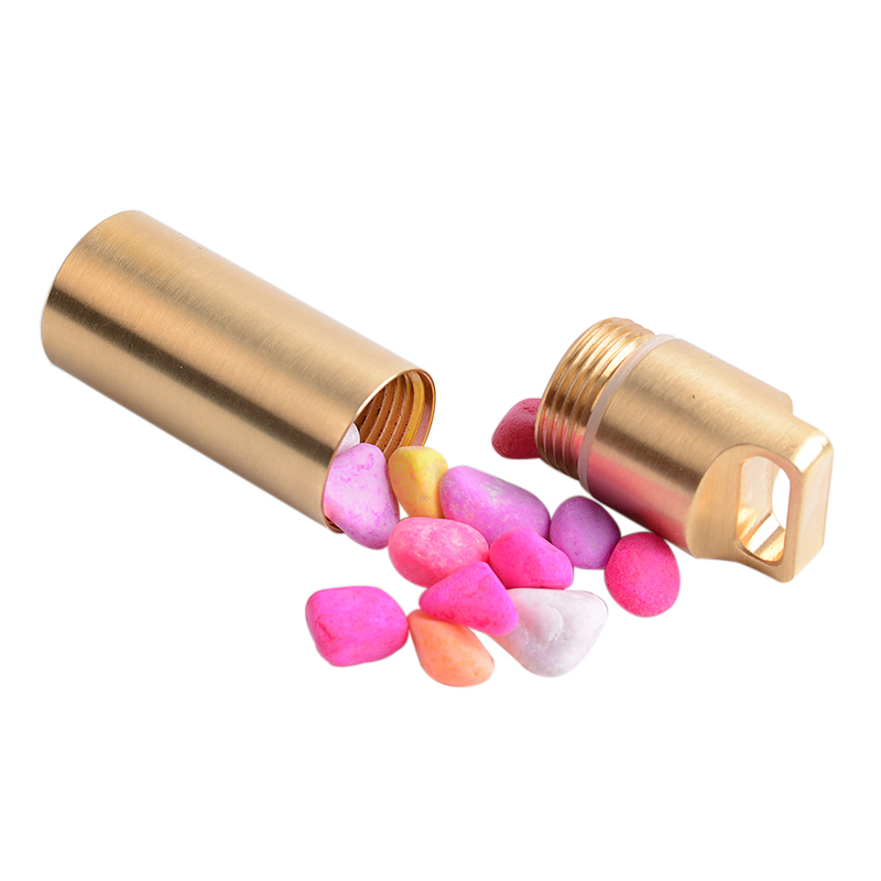 Latão Hermético Recipiente De  - Pill Fob Capsule avaliação e preço
