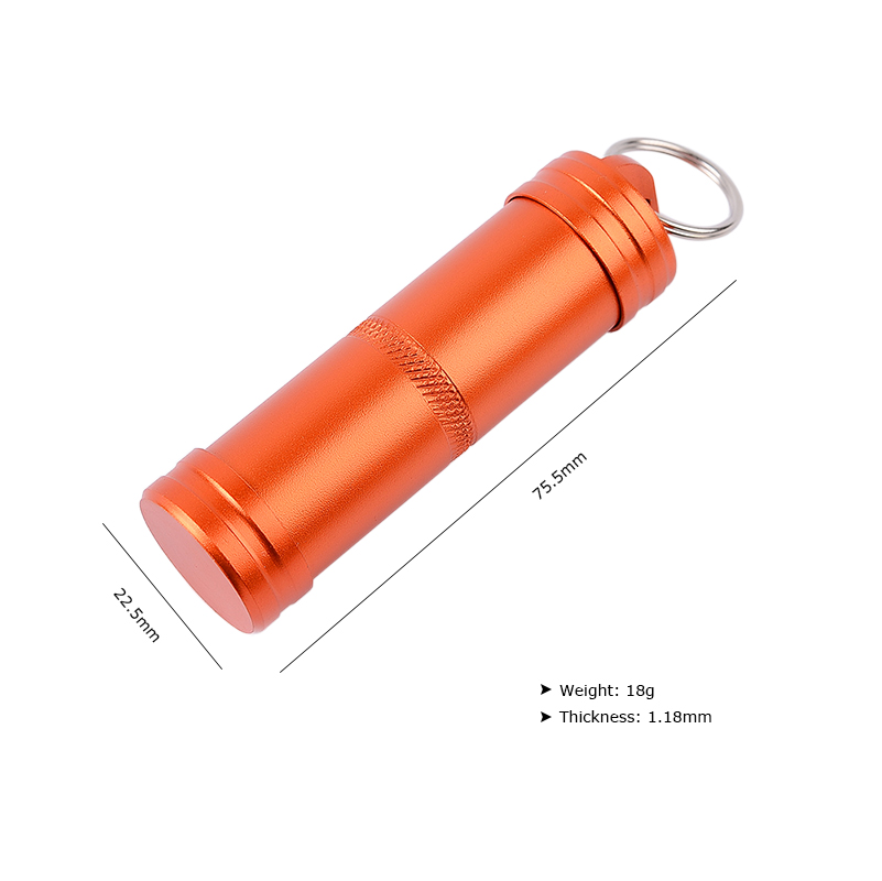 Impermeável hermético armazena - Pill Fob Capsule avaliação e preço