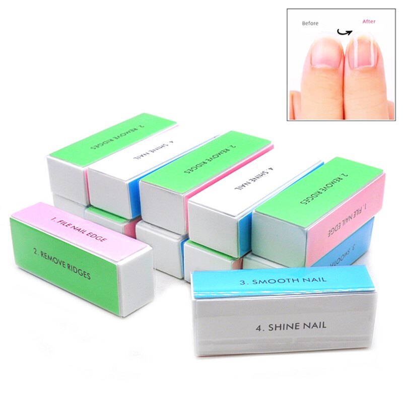 5 pçs colorido bloco de polime - Nail File Titanium avaliação e preço
